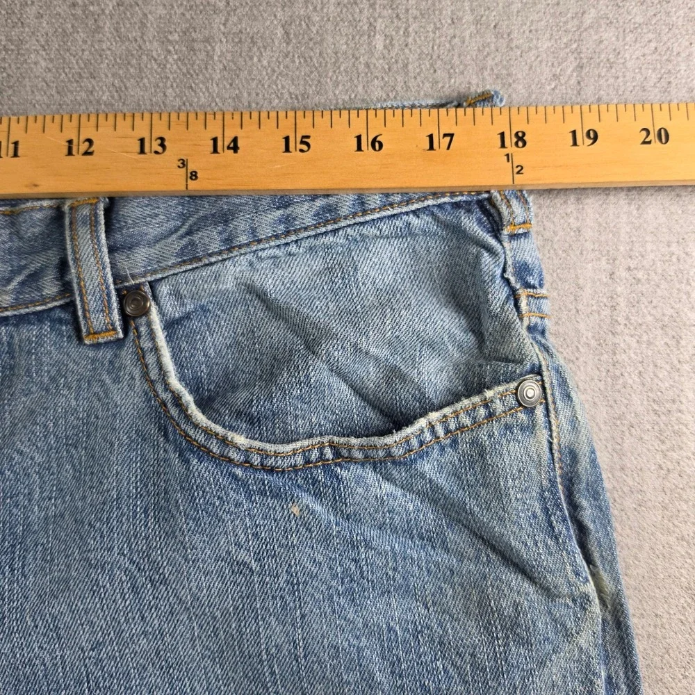 Talbots Jeans Mens 36x32 Blue Light Wash Straight Leg Denim‎ Casual G01-1405